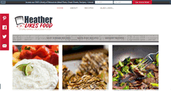 Desktop Screenshot of heatherlikesfood.com