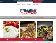 Tablet Screenshot of heatherlikesfood.com